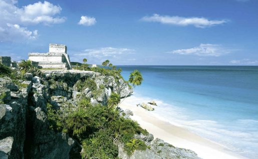 Mexico, Yucatan, Peninsula, Ruins of Tulum, Mayan