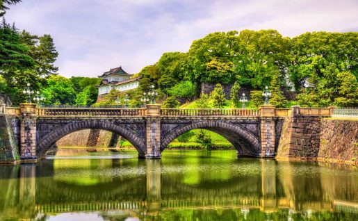 Pont Nijubashi du Palais Impérial, Tokyo, Japon