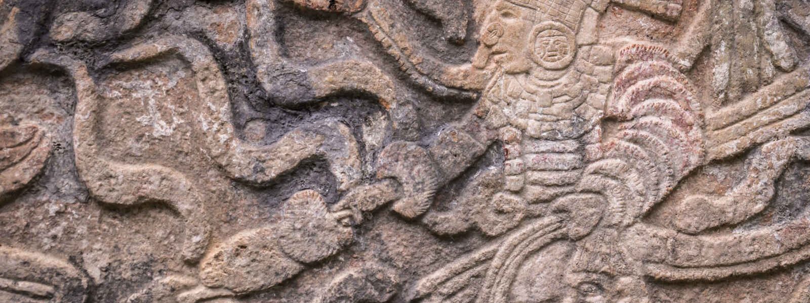 Détail, Chichen Itza, Yucatán, Mexique