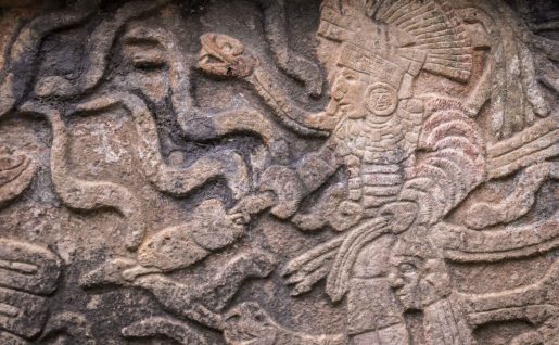 Détail, Chichen Itza, Yucatán, Mexique