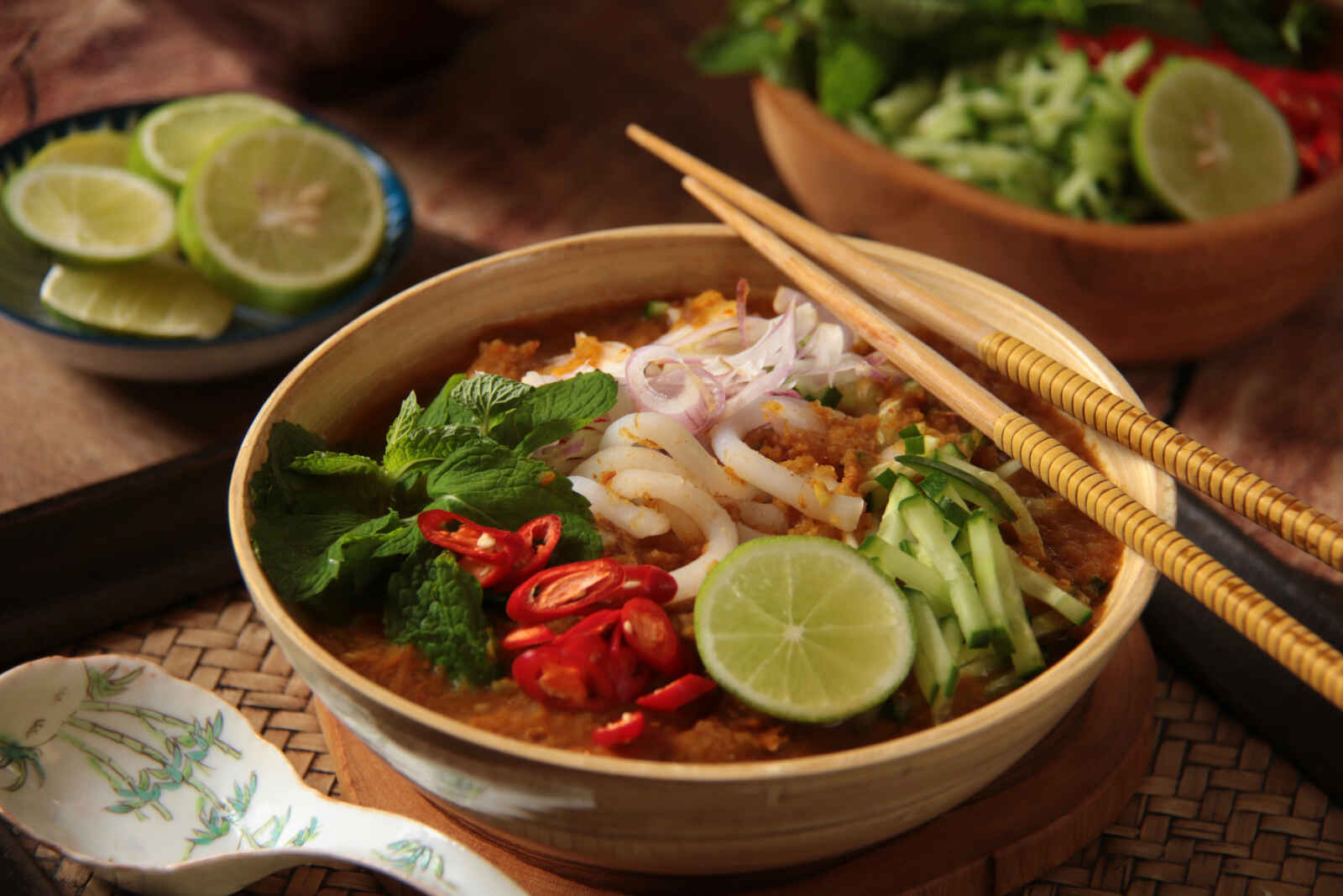 Laksa (soupe de nouilles au poisson), Singapour
