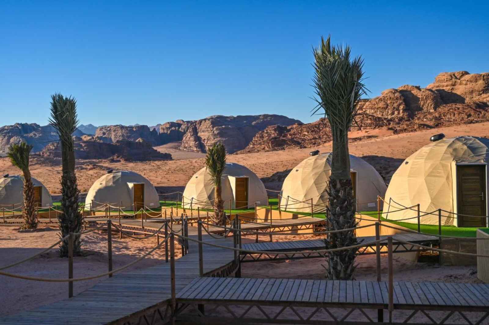 Bubble tente, Palmera Camp, Wadi Rum, Jordanie