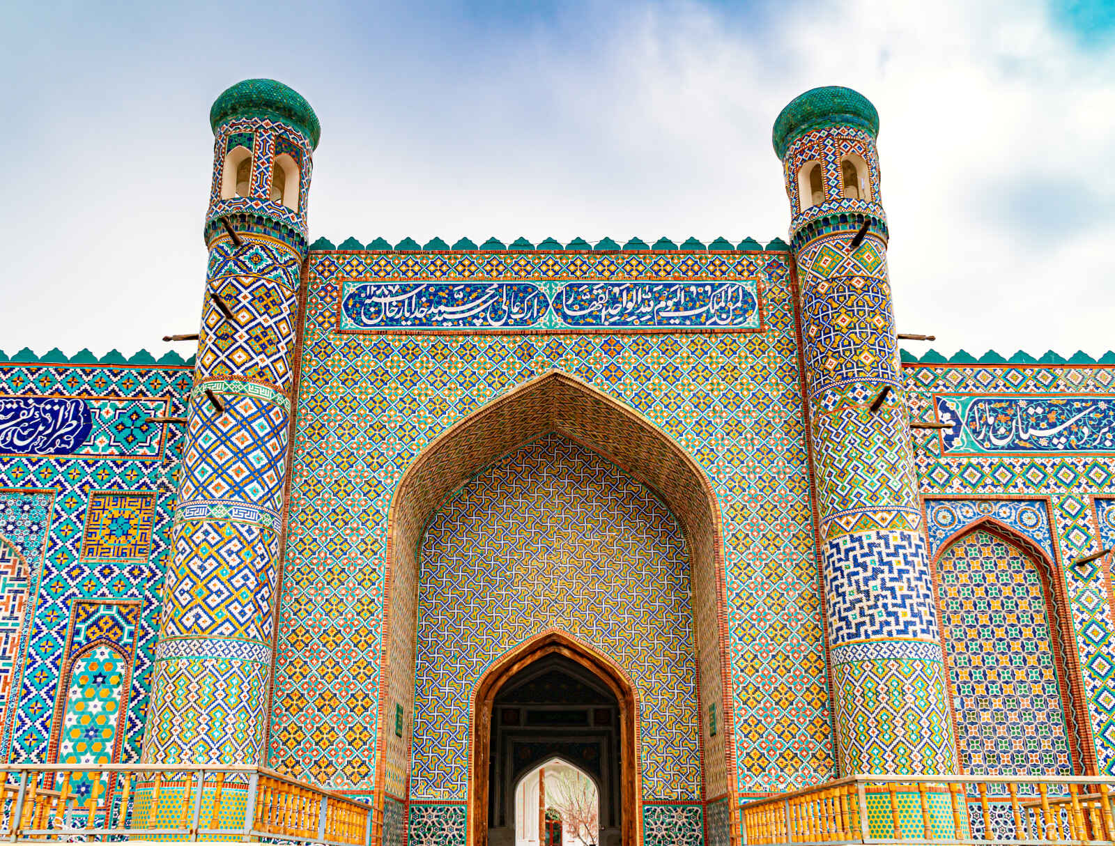 The portal of The Palace of Khudayar Khan, Kokand, Ouzbékistan