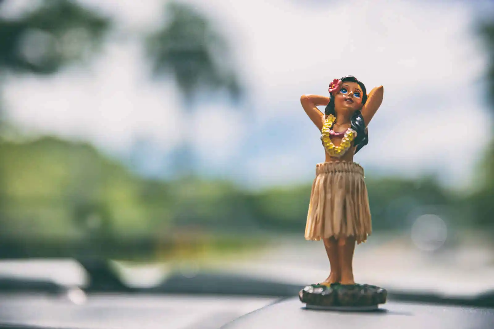 Danseuse de voiture hula, Hawaii