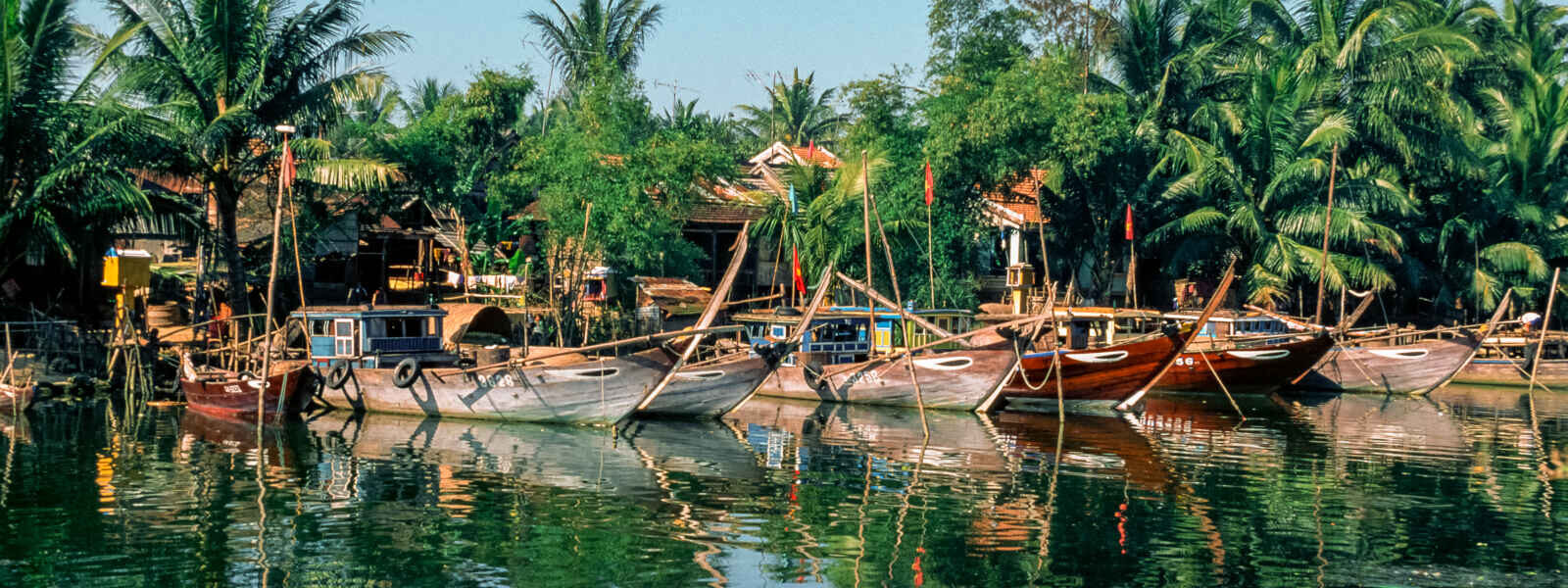 Village, pêche, pêcheurs, delta du Mékong, Viêtnam