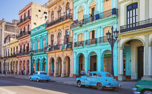 Façades et voitures, La Havane, Cuba