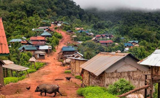 Village Akha, Laos